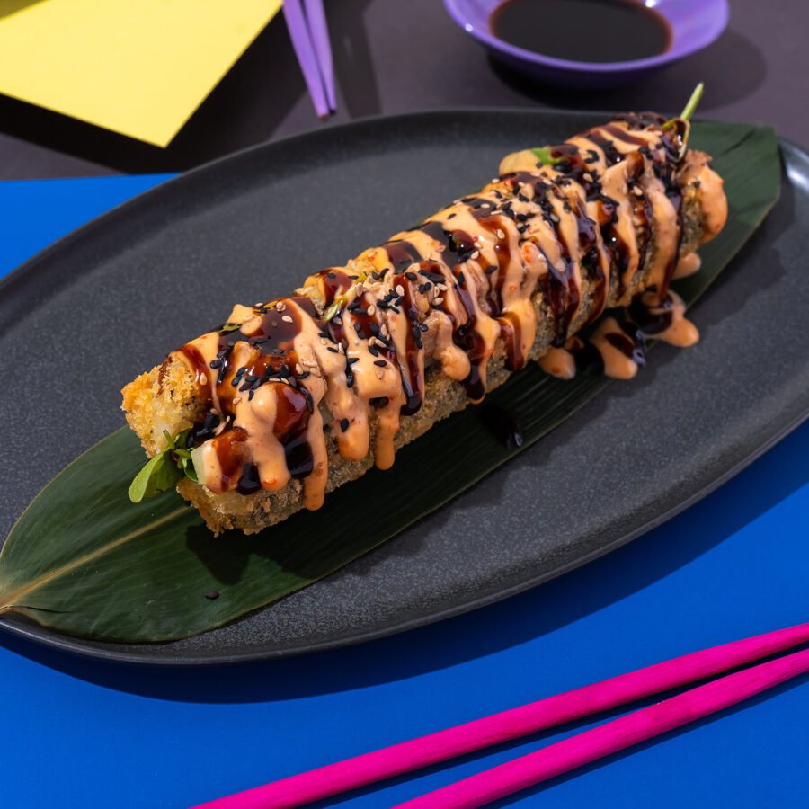 HOT DOG JAPONEZ CU SOMON PRĂJIT